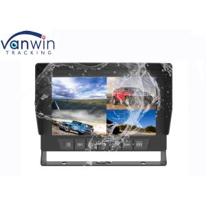 7 Inch 4 Splits AHD HD Waterproof TFT Car Monitor Rearview System With U-Shaped