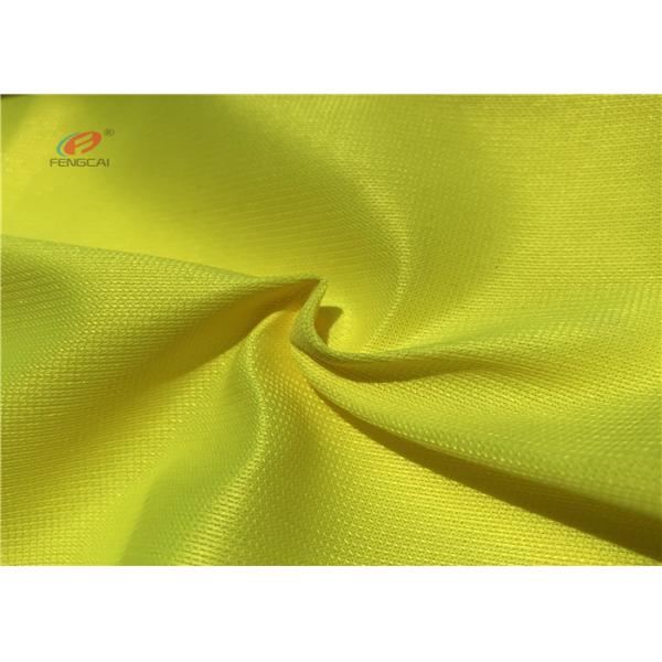 Environmental Protection Safety Yellow 100GSM 120 GSM Fluorescent For Safey Vest Cloth