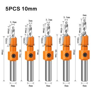 Wholesale 8 Shank Wood Countersink Router Drill Bit Woodworking Expanding Screw