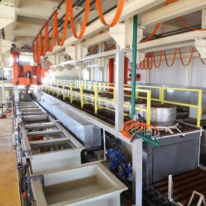 China Semi-Automatic Anodizing Line With 2 Gantry Cranes For Aluminum Part Flexibility on sale