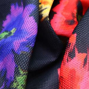 Cheap 2mm Digital Printing Polyester Mesh Fabric Breathable Soft Mesh Fabric For Shoes for sale