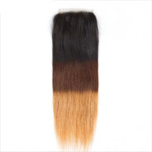 No Shedding 4x4 Lace Closure Straight High Grade 4x4 Silk Base Closure