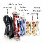 Arcade Game DIY Parts Kit Zero Delay USB Encoder to PC + 8Way Sanwa Joystick +