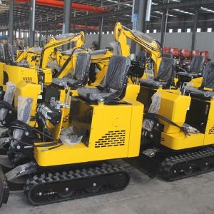 ODM 1T Hydraulic Excavator Machine Boom Sway Mini Bagger Excavator
