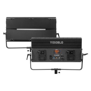 300w high power foldable flat panel light with adjustable brightness and remote