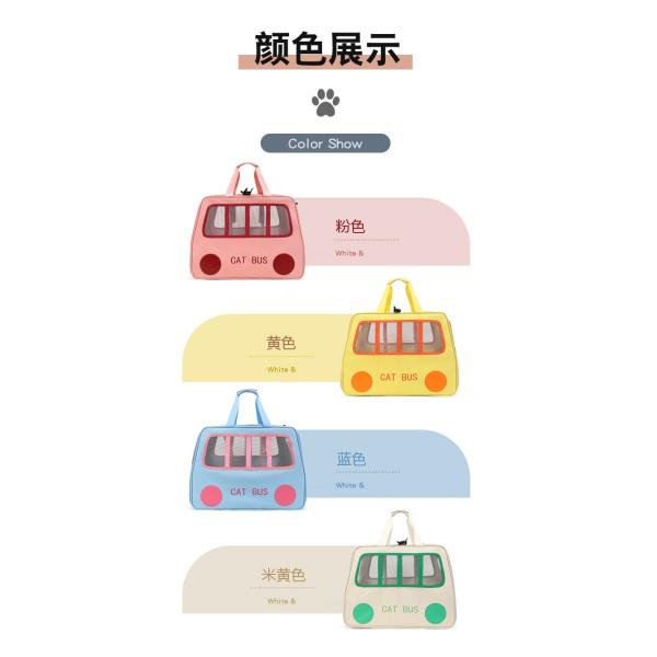 Trolley 210D Polyester Four-Wheeled Box for Two Fat Cats Portable Foldable Pet Travel Bag