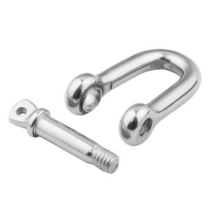 Polished Stainless Steel Shackle for Durable Lifting and Connecting Requirements