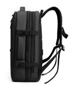 Geometric Pattern RFID Lightweight Black Anti-Theft Waterproof Laptop Backpack