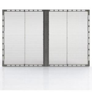 Cheap High Brightness Transparent LED Display Screen SMD1921 Real Estate Curtain Indoor Mesh for sale