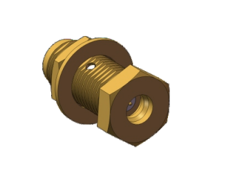 Cheap 500V Rated 50 Ohm SMA Female Jack To SMP Male Plug RF Coaxial Adapter Smooth Bore Bulkhead Mount Insulation Dielectric PTF for sale