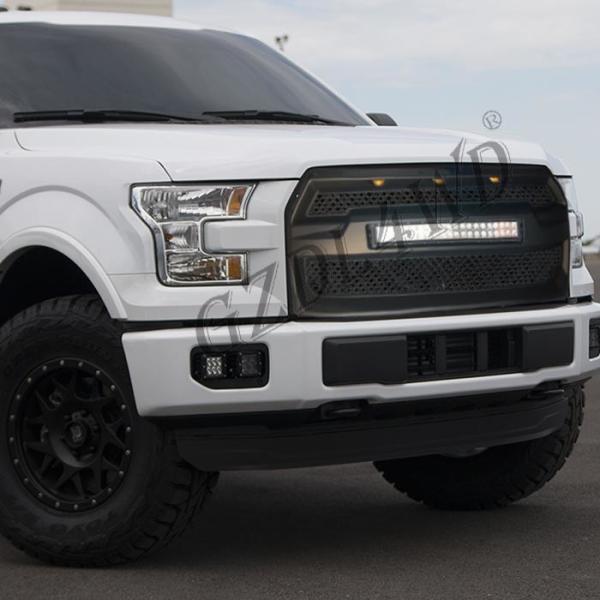 Raptor Style Auto Front Grill Mesh with 120w LED Bar For Ford F150 2015-2017