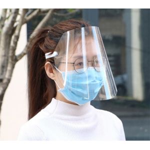 China Clear  PVC Disposable Face Shield Protective Safety Mask Anti Fog on sale
