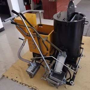 Hand Pushing Thermoplastic Road Line Marking machine 120kg Paint Tank