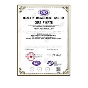 TMTeck Instrument Co., Ltd Certifications