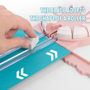 12 Functions Pink Paper Cutter for DIY Crafts and Circle Trimming A Must-Have