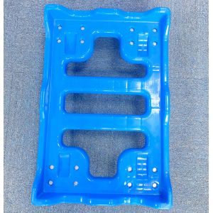 Lightweight Design Attached Lid Nestable Crate Plastic Platform Dolly