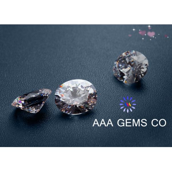 Quality Necklaces 5mm AAA GEMS Sythetic Stones Colorless Moissanite With Round Shape wholesale