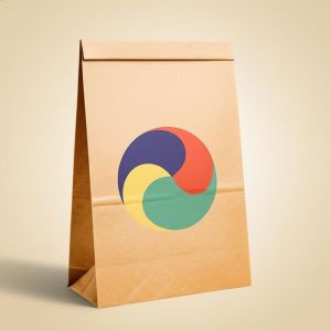 Custom Printed Kraft Paper Bags Bulk Order Eco-Friendly 10-Color Logo Printing