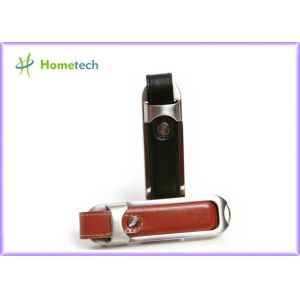Personalized Leather USB Flash Drive with Customized Silk-screen Logo