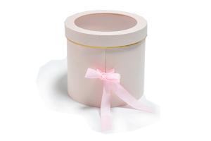Cheap Luxury Pink Flower 1500gsm Paper Tube Packaging Boxes With Lid for sale