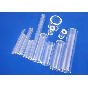 Transpaprent Clear Quartz Glass Tube Good Spectral Transmission SiO2> 99.99%