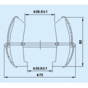 GC4-1000A Copper Electrical Tulip Jaw Contact 10 Pins For Vacuum Circuit Breaker