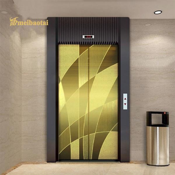 Quality Gold Polished Finish Etching Elevator Stainless Steel Sheet 1219x2438mm wholesale