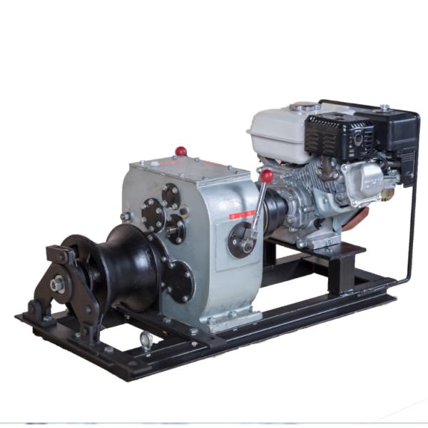Fast Speed 3 Ton Cable Winch For Power Construction With Honda Engine