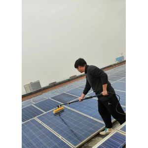12 FT Water Fed Pole Cleaning Brush Tool for Window and Solar Panel Physical