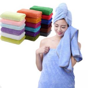 China 400gsm Lime Green Turquoise Microfiber Extra Large Jumbo Bath Towels For Spa on sale
