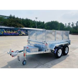 10*5 Double Box Type Trailer Agricultural Self Unloading Tipper Box Trailer
