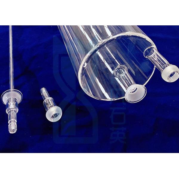 Quality Furnace Quartz Tubing Flange With Large Joints Transparent High Purity wholesale