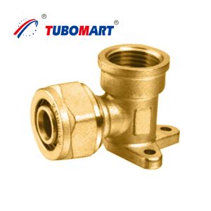 Brass PEX Pipe Compression Fittings Chrome Plated For Leak Proof Connections