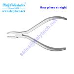 How pliers straight of orthodontic appliances from dental pliers