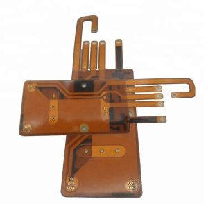 Yellow Solder Mask PET Material 0.2mm Flex PCB Board