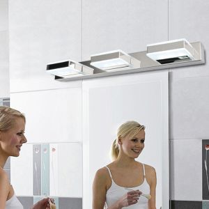 6W/9W High-grade stainless steel and acrylic 2/3 heads led mirror wall light(WH