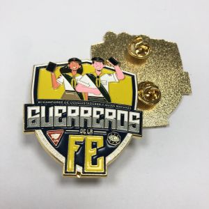 Shiny Gold Souvenir Metal Lapel Pins Clown Christmas Cute Soft Hard Enamel Badge