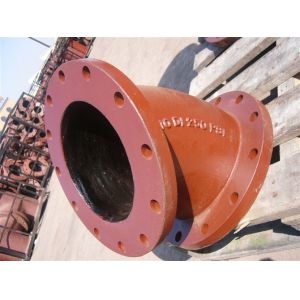 Red epoxy coating Ductile iron fittings Double Socket Bend Double flange bend