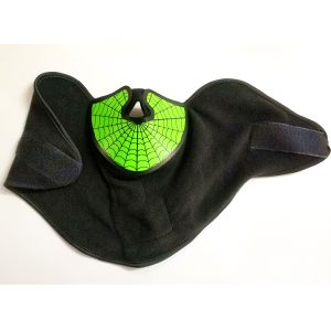 Role play custom green spider-man EL mask hot sale popular music party glow in