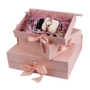 4cm Height SGS Paper Folding Gift Box , 35cm Width Cardboard Gift Boxes