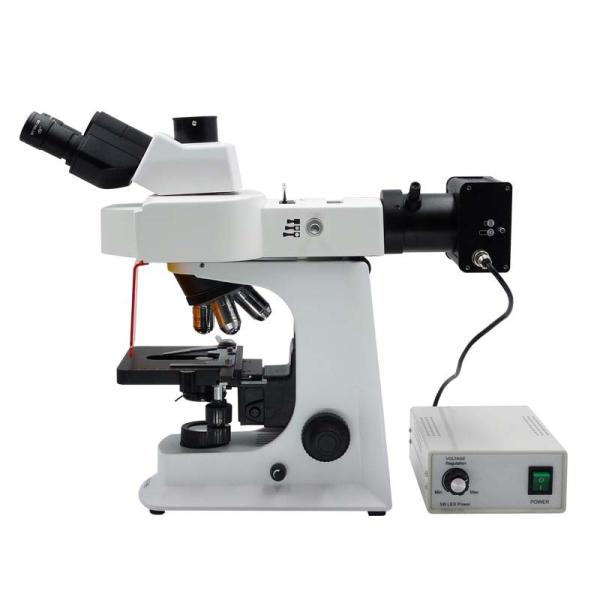 3W LED Coaxial Coarse Fine Focusing Fluorescence Microscope CE / Rohs Certificat