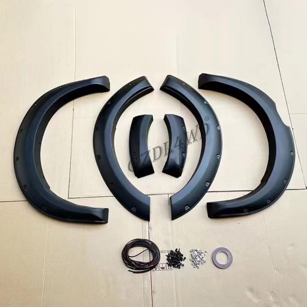 Matte Black 4x4 Car Fender Flares For Ranger T9 2022+ ABS 3M Tape Wheel Arch Flares