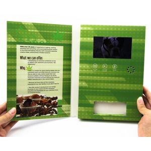marketing Sales folders with built-in video LCD screens video folder for sales