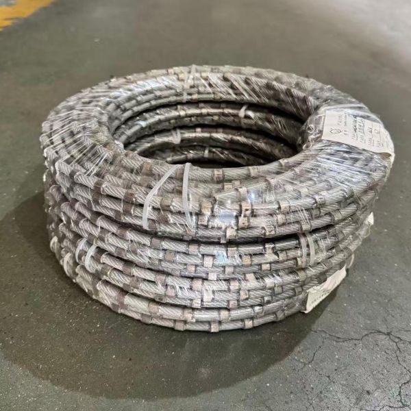 Quality Precision Cutting Marble Diamond Wire Saw Rope with Marble-Optimized Diamond Segments and Flexible Rope Core wholesale