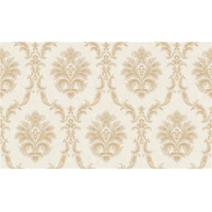 Italy Style Pvc Deep Embossed Wallpaper Waterproof With Damask Design