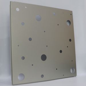 0.7mm Thickness Metal Ceiling Panels Standard Hollow / CNC Perforated Pattern