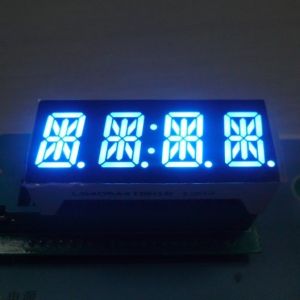 High Brightness 14 Segment Alphanumeric Display White 4 Digit 0.54 Inch For STB