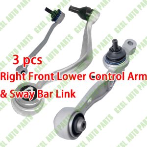 Cheap For Rolls Royce Phantom 3pcs Right Front Lower Control Arm &amp; Sway Bar Link OEM 31120409267 31122180523 31350440780 for sale