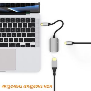 48Gbps USB C To HDMI 2.1 Adapter With 140W PD Charging For MacOS Windows