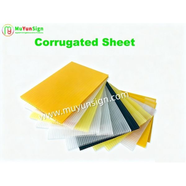 Printable Polypropylene Corrugated Sheet Structural Strength Light Weight Plastic Sheet For Packing